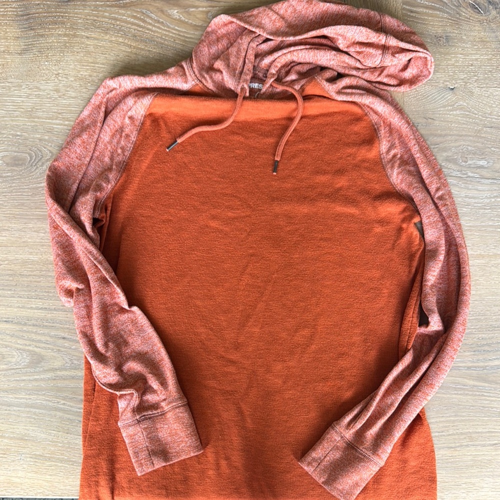 Vibrant Orange Hooded Top